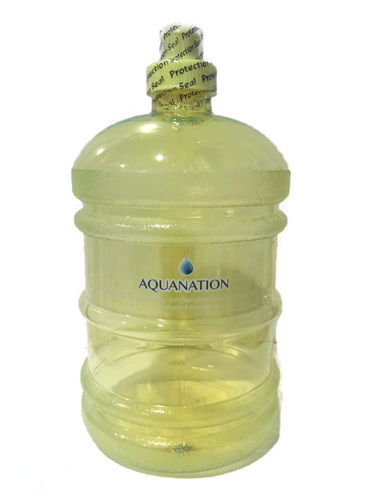 Water Sports Bottle Polycarbonate Natural  Blue 1.89 L 64 oz Aqua Drink Jug 