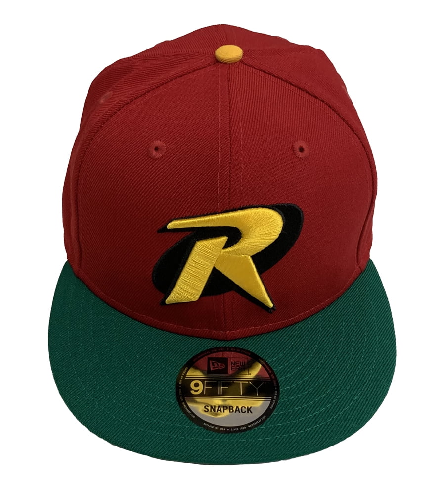 Batman Robin Symbol Scarlet Kelly New Era 9Fifty Snapback Cap Hat