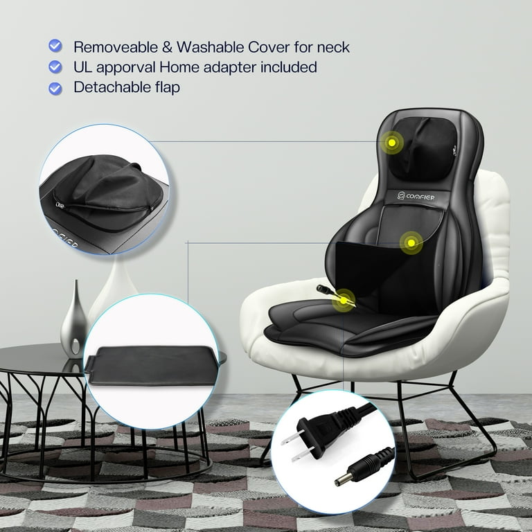 Best Choice Products Air Compression Shiatsu Neck & Back Massager Seat  Chair Pad Massage Cushion, 2d/3d Kneading W/ Heat : Target