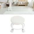 thumbnail image 1 of Tabouret Roulant Bas, Tabouret Roulant Rond Bas en Cuir PU Pivotant à 360 Petit Tabouret avec Roulettes Universelles Repose-Pieds pour Maison Bureau Garage Boutique Mise en Forme Sport, 1 of 7