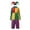 Men, variant on Clown Costume Set for Halloween Cosplay, Multicolor Circus Show Clown One-Piece Outfit Jumpsuit for Halloween Carnival Party Suit, Halloween Costume for Women, S