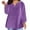 Purple, variant on tklpehg Womens Tops Dressy Casual Plus Size Long Sleeve Tunic Tops V-Neck Classic Solid Color Comfy Loose Lightweight Going Out Tops Blouses (Purple,XXXXXL)