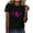 Black, variant on Kilaqueen Breast Cancer Awareness Shirts for Women Cancer Survivor Pink Ribbon Graphic Printed Short Sleeve Crewneck T-Shirt Inspirational Tops