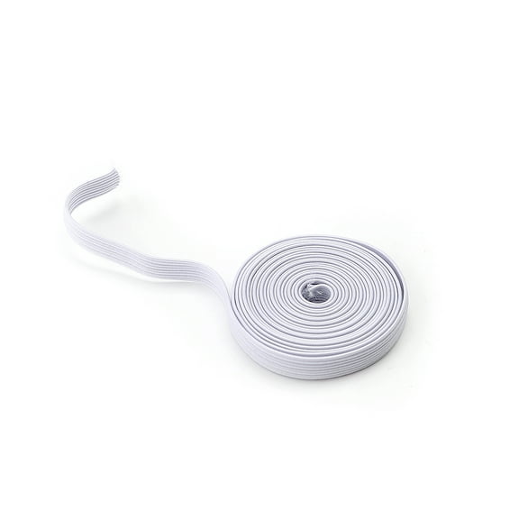 Unique Bargains Rubber Elastic String Sewing Pants Trousers Garments Band Rope White 2M Length