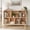 Deep Brown, variant on Desktop Bookshelf with Charging Station & LED Light, 3-Tier Display Wooden Rack Desk Organizer for Office, Dorm, Living Room, Light Brown