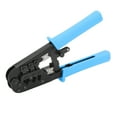 thumbnail image 2 of Network Cable Crimp Pliers CAT5 Ratchet Crimper RJ Connector Crimping Tool for 8P 6P 4P, 2 of 5