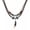 coffee, variant on Boho PU Woven Necklace Leather Necklace Ethnic Style Multilayer Neck Strap Retro-coffee