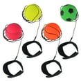 thumbnail image 2 of 2.48' Wrist Band Ball Rubber Bouncing Stress Relief Ball Rebound Ball Toy Bouncy Ball String Training Ball, 2 of 10