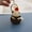 Capybara holding an apple, variant on Cartoon Cute Little Capybara Handmade Knitted Doll, New Wool Crochet Animal Keychain, Ready-made in Stock