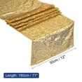 thumbnail image 2 of Dark Champagne Table Runner 71" x 12", Long Shining Sequin Table Runner, 2 of 4