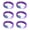 Purple, variant on 6pcs LED Light Up Bracelets for Kids Birthday Party Festival Bangles Accessories