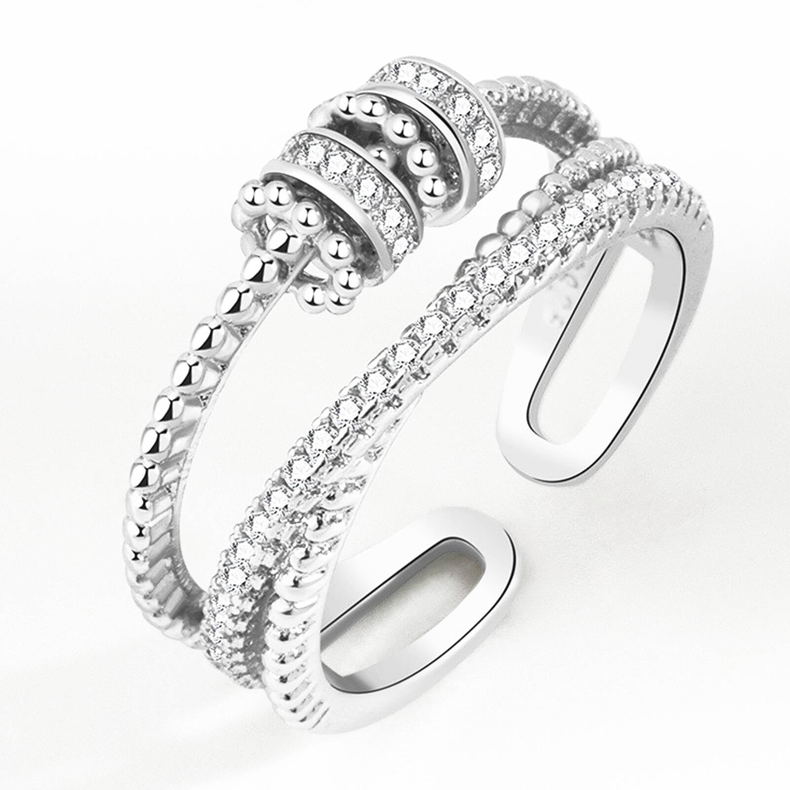 High Polish Filigree Butterfly Ring - Stainless Steel Animal Wings Band (Sizes 6-10) - View #3