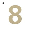 thumbnail image 1 of Gold Acrylic Numeral Door Plaque Modern Self-adhesive Door Plate Number Hotel Home Sticker Address House Drawer Sign Label, 1 of 1