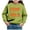 Green_1, variant on Godom Girls Casual Long Sleeve Sweatshirt Crew Neck Cute Halloween Print Pullover Relaxed Fit Tops