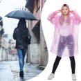 thumbnail image 1 of Chubasquero impermeable desechable con capucha para adultos y niños chubasquero de supervivencia transparente, 1 of 6