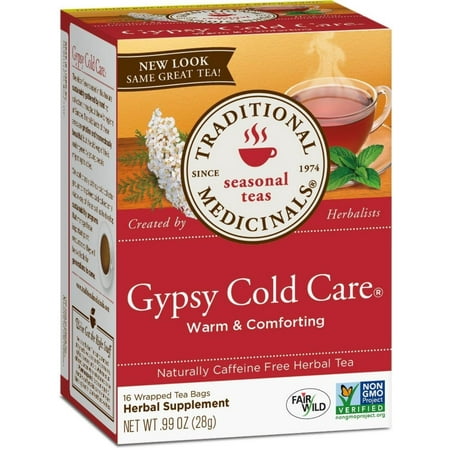 Traditional Medicinal's Gypsy Cold Care Herb Tea (3x16 bag) by, Traditional Medicinal's Gypsy Cold Care Herb Tea (3x16 bag) By Traditional (Best Herbal Tea For Cold)