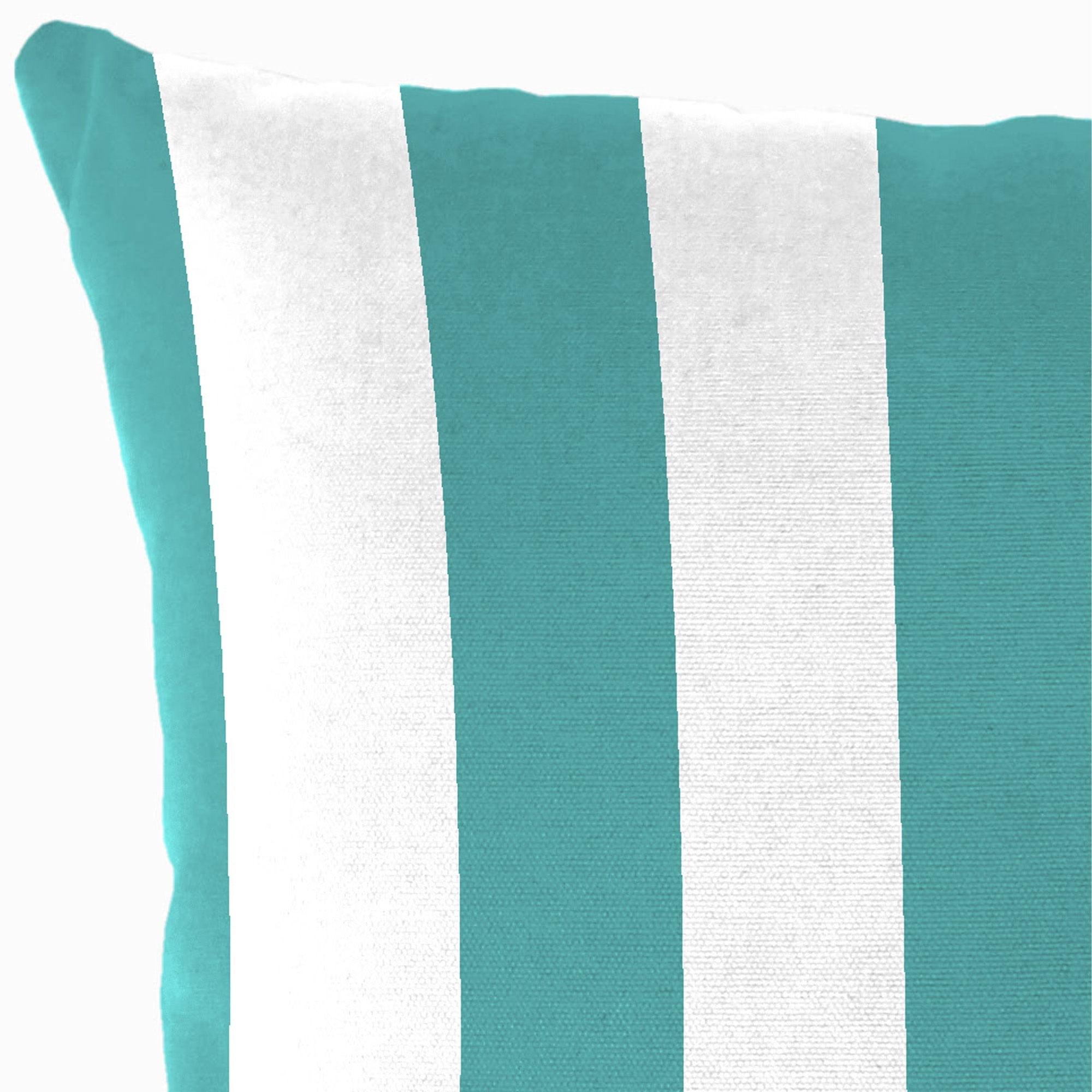 Jordan Manufacturing 17" x 17" Arch Teal Stripe Square Outdoor Throw Pillow (2 Pack)