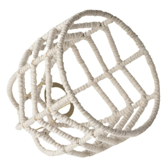 LITINKIMI Soft Light Lampshade Cotton Rope Lamp Accessory Vintage Style 1Pcs