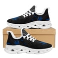 thumbnail image 1 of Zapatillas deportivas con estampado 3D de hojas de marihuana verde para mujer, transpirables, con cordones, cómodas, con plataforma, de lujo, 1 of 6