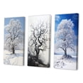 thumbnail image 3 of Designart "White Tree Winters beauty" Landscape Trees Wall Art Set Of 3 - White Trees Gallery Set For Office Decor, 3 of 6