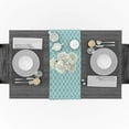 thumbnail image 3 of Geometry Rhombus Green White Table Runners Christmas Table Decorations for Home Party Wedding Camino De Mesa Kitchen Accessories, 3 of 5