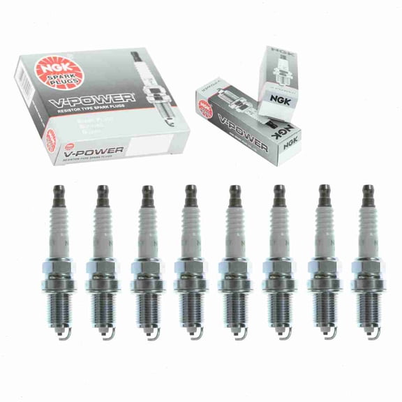 8 pc NGK 3720 V-Power Spark Plugs for 3008 3009 98079-56149 999-06910-P9-024 Q20PR-U11 Q20R-U11 Ignition Wire Secondary