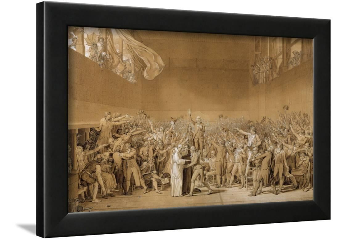 The Tennis Court Oath at Versailles, 1789 by Jacques Louis David