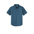 thumbnail image 4 of Port Authority Short Sleeve SuperPro React Twill Shirt. W809 4X-Large Regatta Blue, 4 of 5