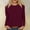 Wine, variant on Tawop Women Shirts Tops Everyday Womens Long Sleeve Shirts Round Neck Solid Comfort Blue L(Us:8)