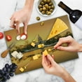 thumbnail image 4 of United States Cutting Board, DC American Capital City White House Above the Lake Landscape Artwork, Decorative Tempered Glass Cutting and Serving Board, Large Size, Apricot and Ginger, by Ambesonne, 4 of 5