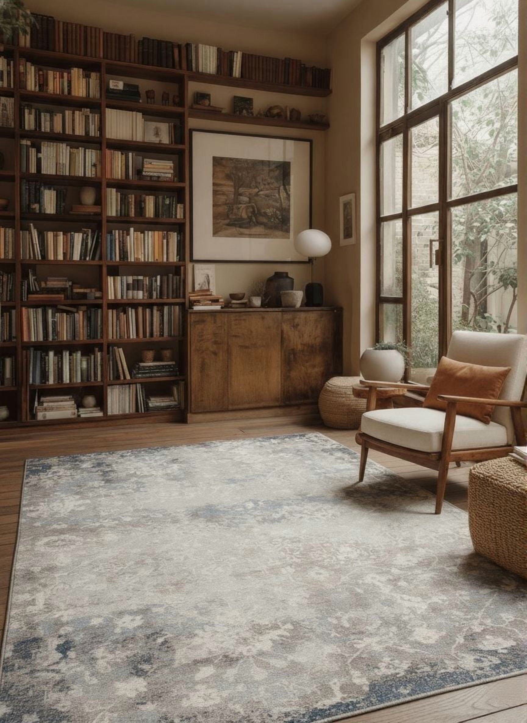 Rug Branch Havana Collection Tapis traditionnel en détresse.