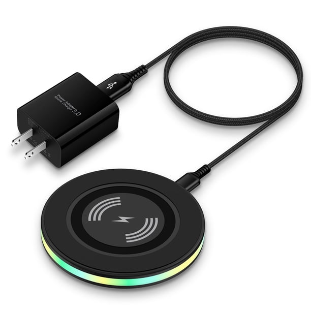 Cargador inalámbrico REPIND de carga rápida de 15 W para Samsung/iPhone