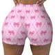 thumbnail image 2 of Fotbe Pink bows Shorts Sin Costuras – Shorts Deportivos de Cintura Alta para Mujer, Elásticos para Gimnasio, Yoga, Running o Ciclismo-Large, 2 of 8