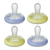 Tommee Tippee Breast-Like Pacifier Night, Glow in the Dark (0-6m, 4 Count) | Skin-Like Texture, Symmetrical Design, BPA-Free Binkies