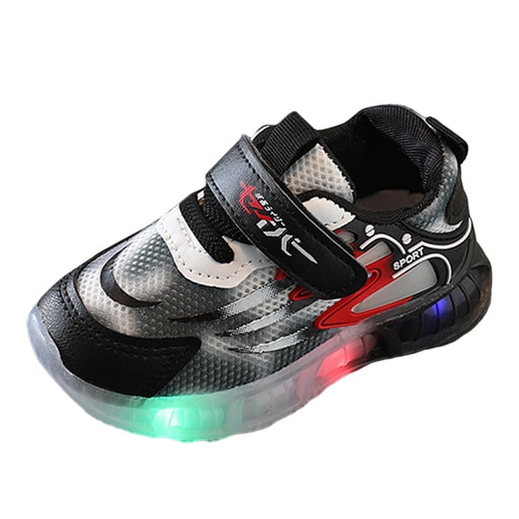 Otqutp Children Summer Spring Sneakers Light Up Shoes LED Sports Shoes Casual Shoes Breathable Baby Children Shoes
