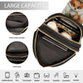 thumbnail image 4 of Stylish Leather Crossbody Bag 8.46x5.9x2.16In Easy To Carry Multi-Purpose Travel Hiking Shopping Fashion Bag Super Cute Orange Fox, 4 of 7