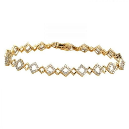 Foreli 1.14CTW Diamond 14K Yellow Gold Bracelet