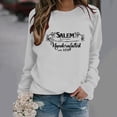 thumbnail image 2 of Raeneomay Long Sleeve Shirts for Women Casual Winter Halloween Hoodless Round-Neck Loose Printed SweatShirts, 2 of 5