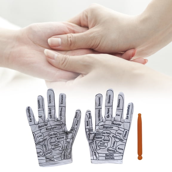 Acupoint Massage Gloves for Traditional Chinese Hand Pressure Point Stimulation Men Women