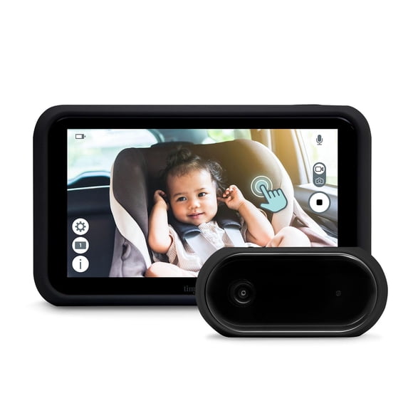 Monitor para auto para bebé Tiny Traveler con pantalla táctil HD de 5" y visión nocturna