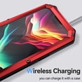 thumbnail image 6 of For iPhone 15 Pro Case Heavy Duty Protection With Built in Lens Screen Protector Rugged Stand 360 Full Body Military Grade Metal Bumper Phone Cases Men  15 Pro 6.1(Red, 15 Pro Case 6.1 2023), 6 of 14