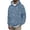Blue, variant on Men's Leopard Print Hoodies Oversized Cheetah Sweatshirts Vintage Casual Long Sleeve Pullover With Pockets