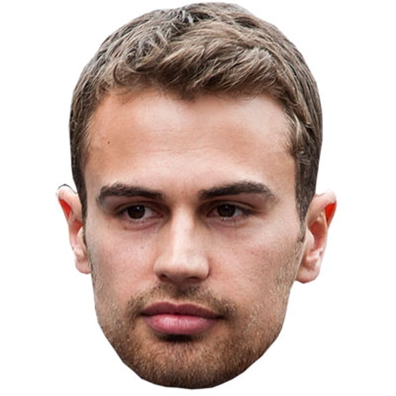Theo James Big Head. Larger than life mask.