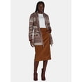 thumbnail image 6 of Time and Tru Women’s and Women’s Plus Corduroy Midi Skirt Sizes 2-22, 6 of 7