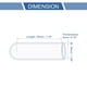 thumbnail image 3 of Ofertas Únicas 1 Pcs 30mm L 35mm/1.38" ID Tapa de extremo de manguera de silicona de goma negra azul, tapa de bloqueo reforzada de silicona para tubo de derivación universal, 3 of 7