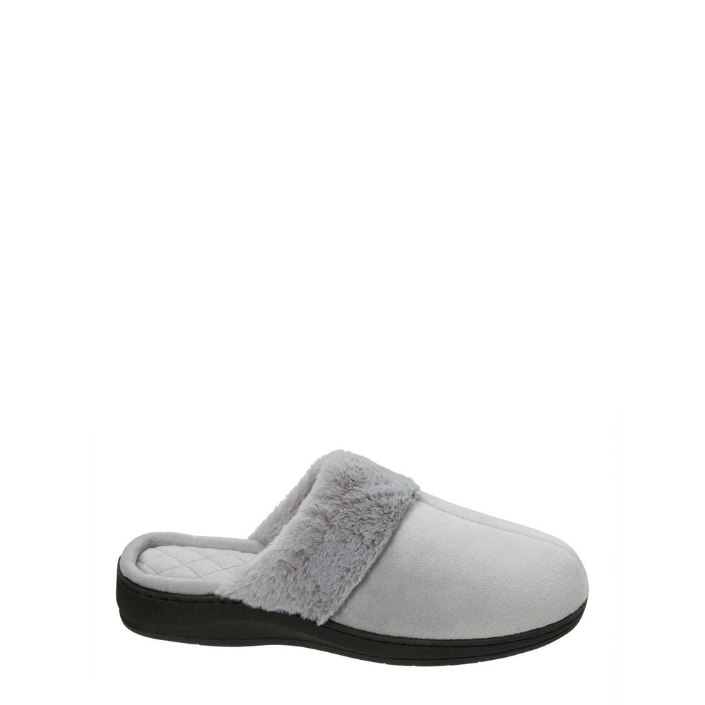 Dearfoams - DF by Dearfoams Women's Velour Scuff Slippers - Walmart.com - Walmart.com