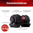 thumbnail image 3 of Mancuerna Pesa Ajustable 2.5-24Kg X-RUSH Set para Gym Fitness, 3 of 4