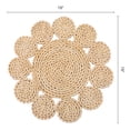 thumbnail image 5 of Farmhouse Placemats Set of 4 Round Placemats for Dining Table Decor Indoor Outdoor Washable Kitchen Table Mat Wipe Clean Khaki 15x15inch, 5 of 5