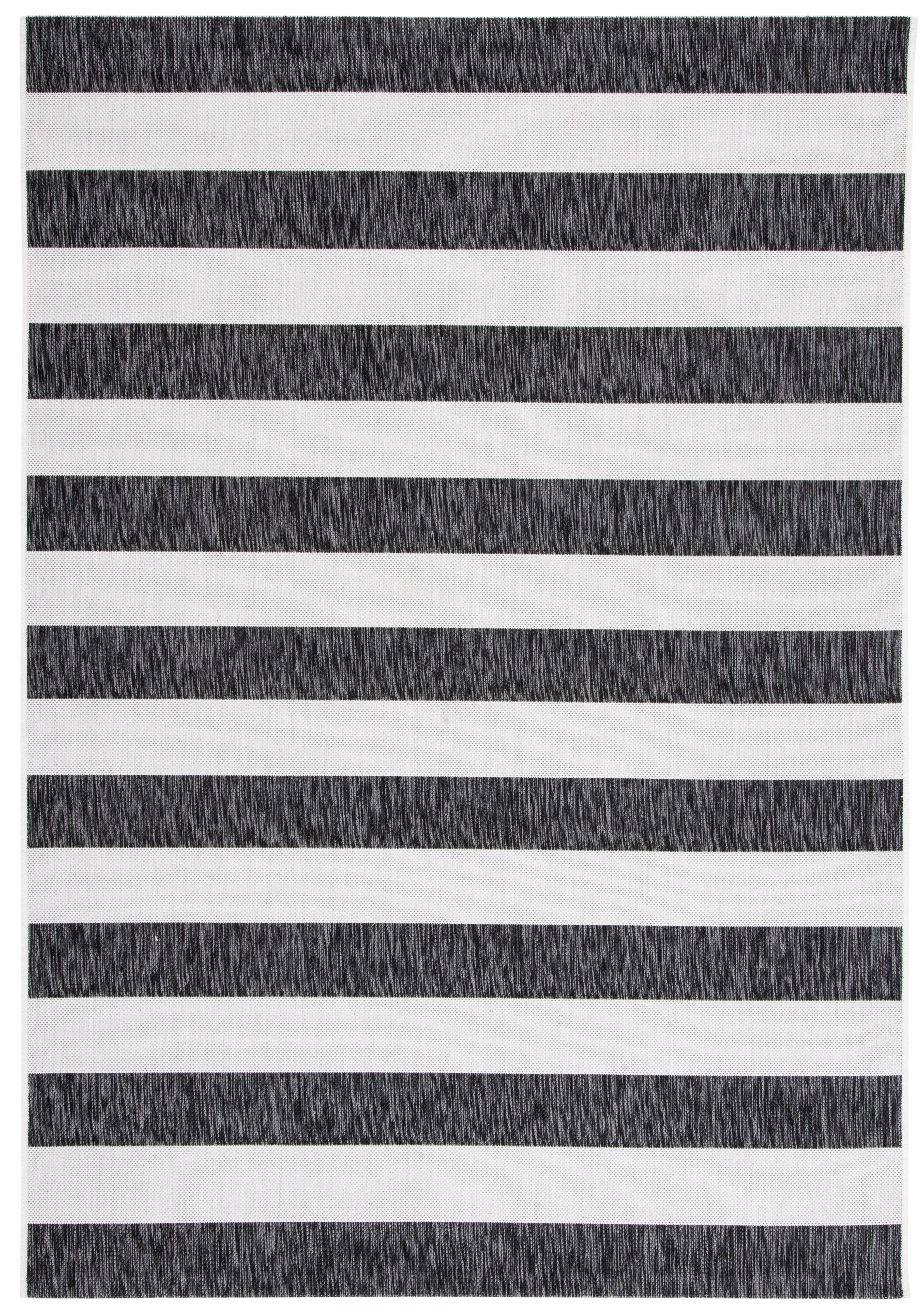 Safavieh Courtyard Earl Striped Indoor/Outdoor Area Rug, Ivory/Black, 10' x 14'