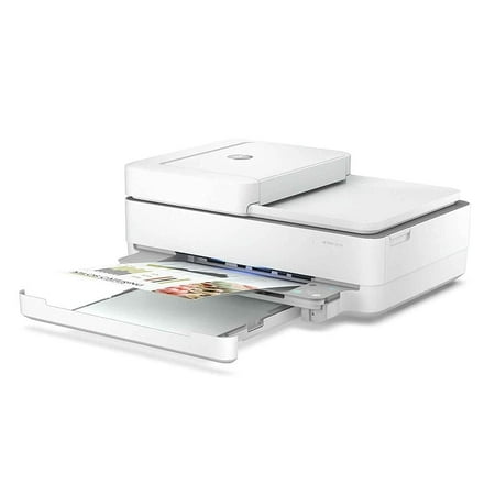 HP - ENVY 6455e Wireless All-In-One Inkjet Printer with 3 months of Instant Ink Included with HP+ - White